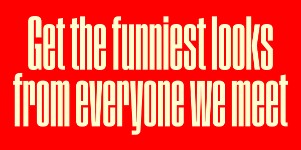 Card displaying Pressio X-Compressed typeface in various styles