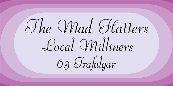 Card displaying Viant MN typeface in various styles