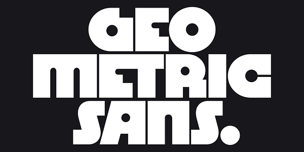 Card displaying Megazoid typeface in various styles