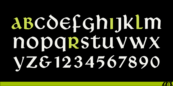 Card displaying Libra MN typeface in various styles