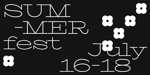 Card displaying TT Globs typeface in various styles