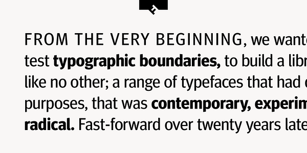 Card displaying FF Meta Headline typeface in various styles