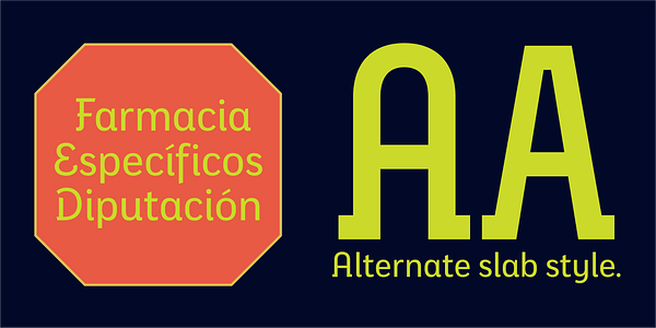 Card displaying Eixample typeface in various styles