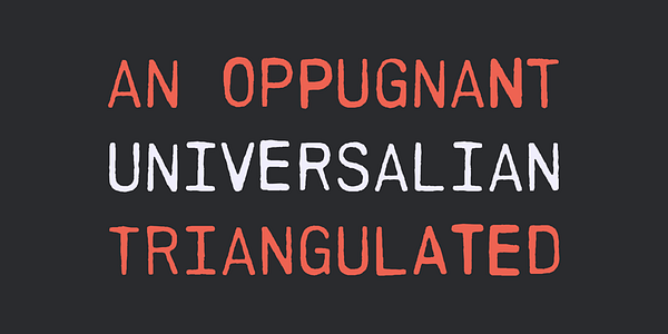 Card displaying Printf typeface in various styles