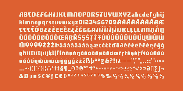 Card displaying Hoverunit typeface in various styles
