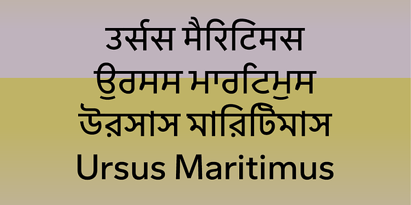 Card displaying Sarvatrik Devanagari typeface in various styles