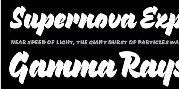 Card displaying Pique typeface in various styles