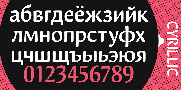Card displaying Muffin typeface in various styles