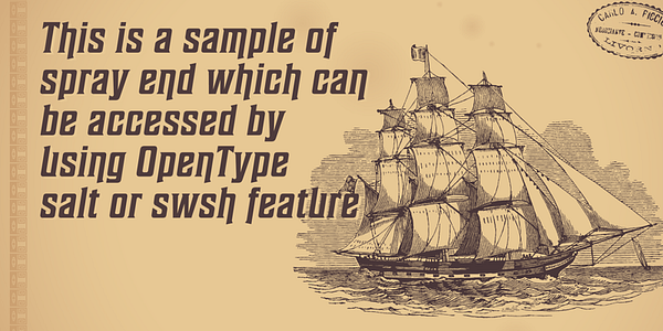 Card displaying Sheepman typeface in various styles