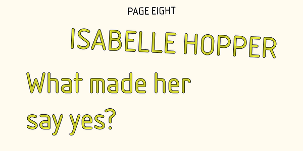 Card displaying Isonorm typeface in various styles