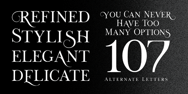 Card displaying Lucy Rose typeface in various styles