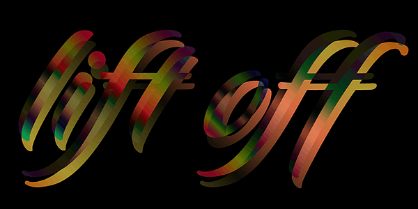 Card displaying P22 Pooper Black typeface in various styles