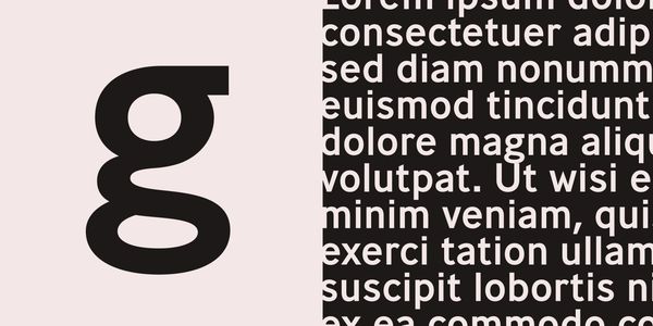 Card displaying Ministry typeface in various styles