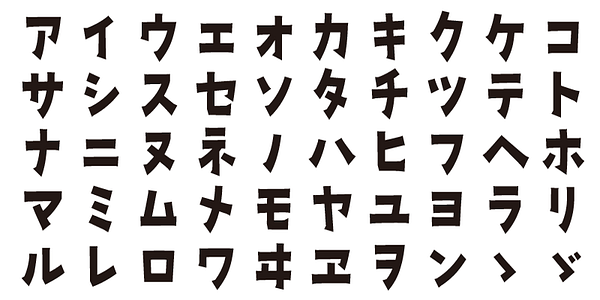 Card displaying ADS Kinshichi typeface in various styles