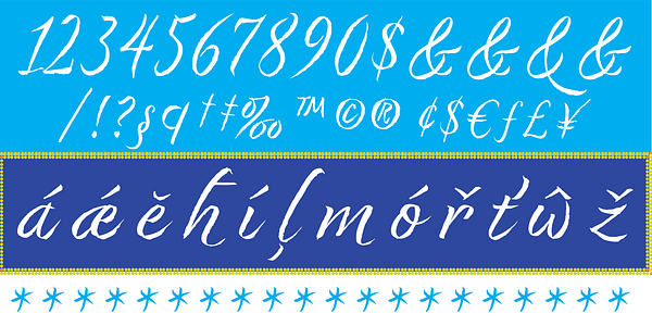 Card displaying Dream Big typeface in various styles