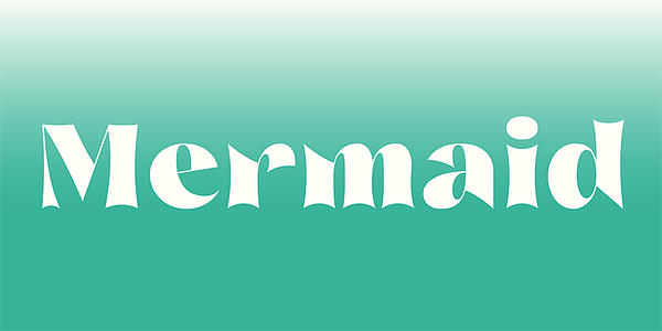 Card displaying Nazare Exuberant typeface in various styles