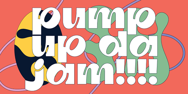 Card displaying Tumb typeface in various styles