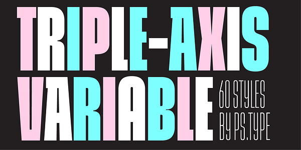 Card displaying Snug Sharp Variable typeface in various styles