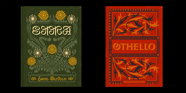 Card displaying Mancine typeface in various styles