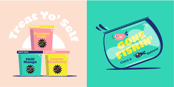 Card displaying Hegante Display typeface in various styles