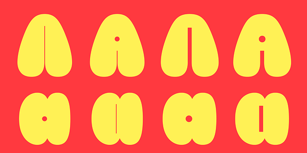 Card displaying Burghi Variable typeface in various styles