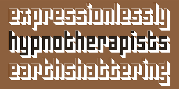 Card displaying Jurriaan 3D typeface in various styles