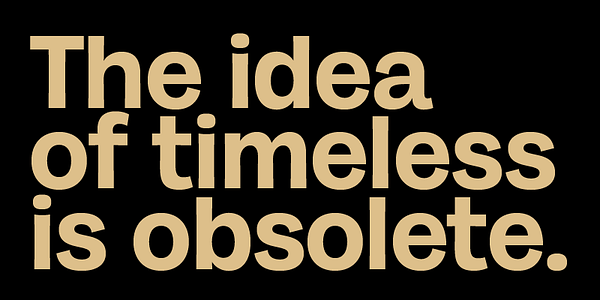 Card displaying Milligram typeface in various styles