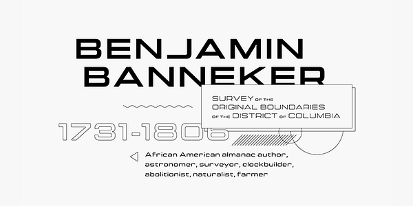 Card displaying Manifold Extended CF typeface in various styles