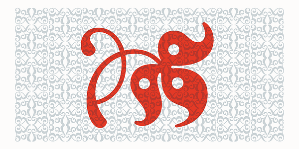 Card displaying Graveur Ornaments typeface in various styles