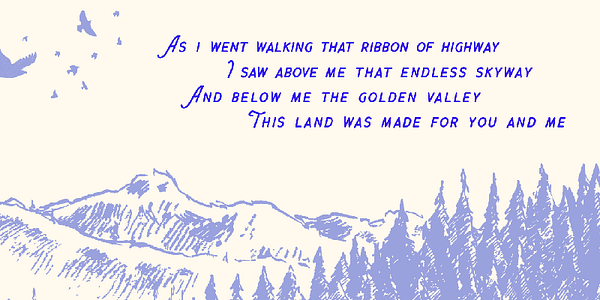 Card displaying Chippewa Falls typeface in various styles