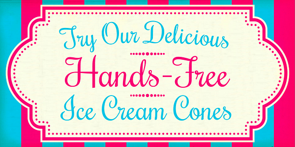 Card displaying Rochester Pro typeface in various styles