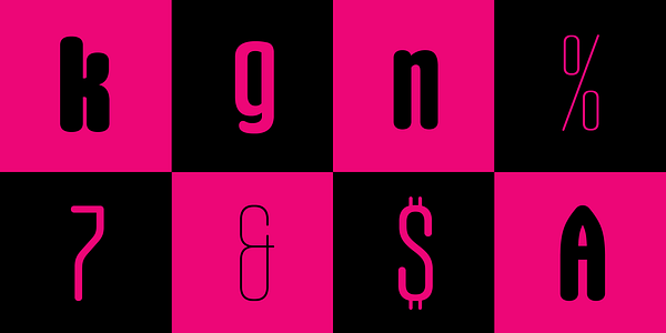Card displaying Gothiks Round typeface in various styles
