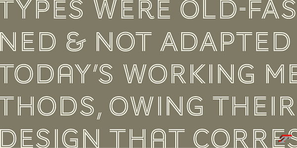 Card displaying AW Conqueror Inline typeface in various styles