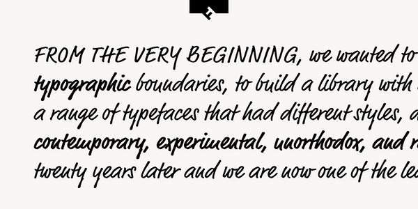 Card displaying FF Market typeface in various styles