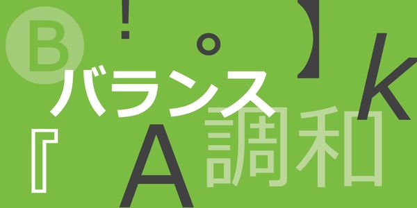 Card displaying Meiryo typeface in various styles