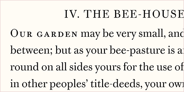 Card displaying Warbler typeface in various styles