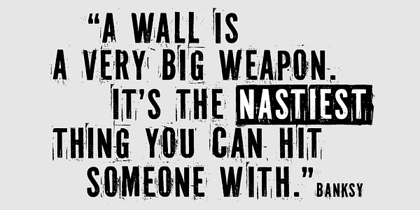 Card displaying PF Fuel typeface in various styles