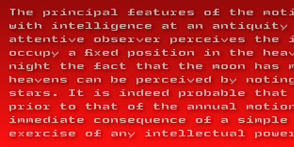 Card displaying Archive Matrix typeface in various styles