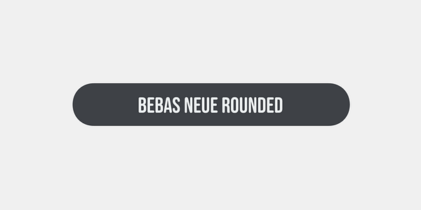 Card displaying Bebas Neue Rounded typeface in various styles