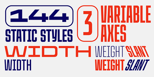 Card displaying CoFo Peshka Variable typeface in various styles