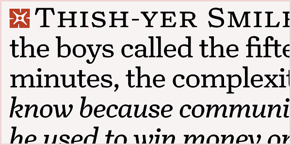 Card displaying Turnip typeface in various styles