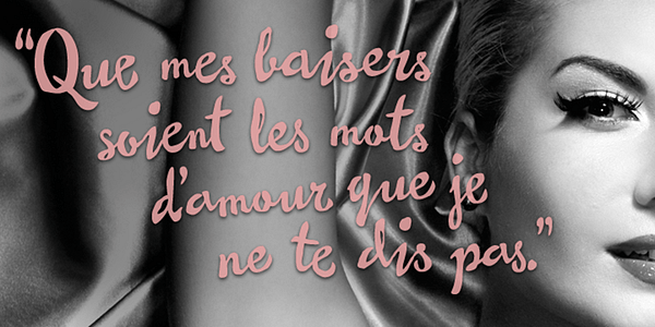 Card displaying Pastiche Brush typeface in various styles