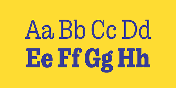 Card displaying Trevor typeface in various styles