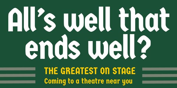 Card displaying Germania One typeface in various styles