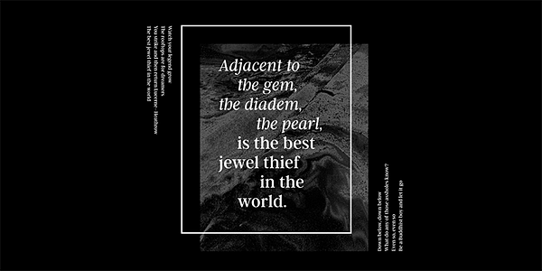 Card displaying Argent CF typeface in various styles