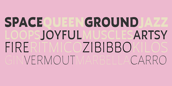 Card displaying Auster typeface in various styles