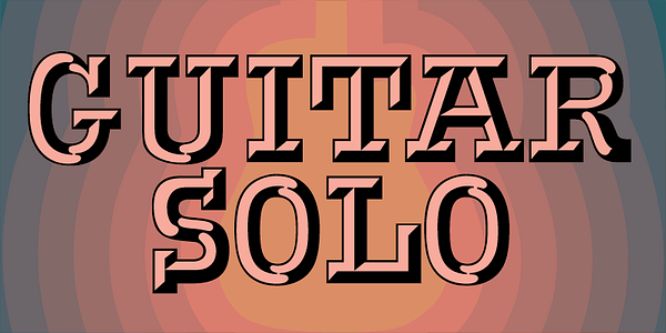 Card displaying Voel Beat MN typeface in various styles