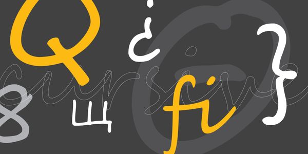 Card displaying Segoe Script typeface in various styles