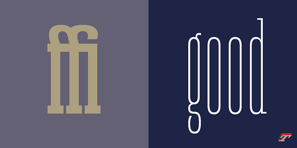 Card displaying Akhen Compressed typeface in various styles