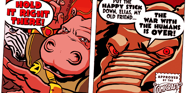 Card displaying CC Thats All Folks typeface in various styles